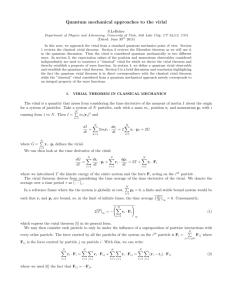 Quantum mechanical approaches to the virial