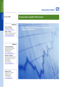 Corporate Capital Structure