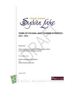 sylvan lake tourism strategy, 2013-2018