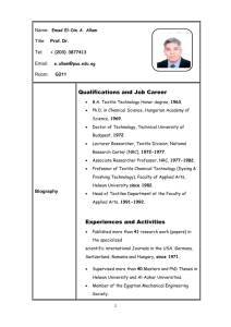 Qualifications and Job Career Experiences and Activities