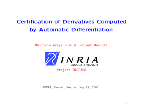 Certification of Derivatives Computed by Automatic Differentiation