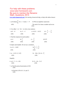 1. a) Evaluate yx 8 3 for and b) Write an a - Tutor