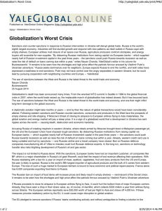 (Globalization\222s Worst Crisis)