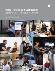 Apple Training and Certification