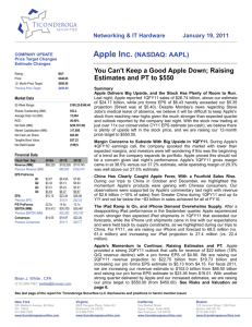 Apple Inc. (NASDAQ: AAPL) You Can't Keep a Good Apple Down