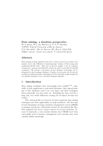 Data mining: a database perspective. Abstract 1 Introduction