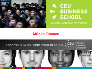 Presentation - CEU Business School
