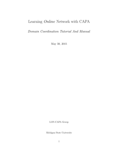 Learning Online Network with CAPA