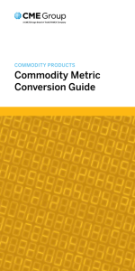 Commodity metric Conversion Guide