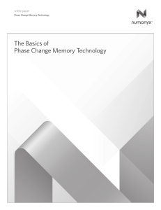 The Basics of Phase Change Memory Technology