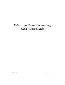 Xilinx Synthesis Technology User Guide