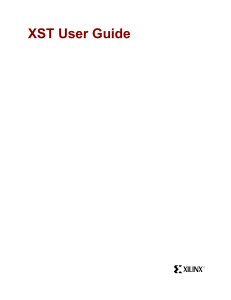 XST User Guide