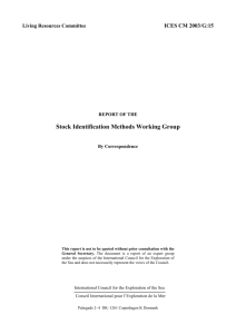 Stock Identification Methods Working Group (SIMWG). ICES CM
