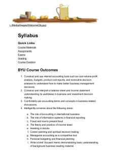 Syllabus - BYU Independent Study!