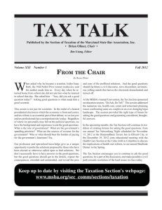 taxtalk - Fall 12.indd - Maryland State Bar Association, Inc.