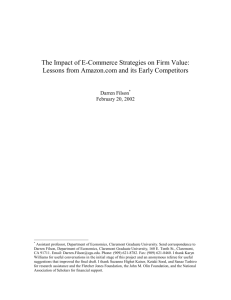 The Impact of E-Commerce Strategies on Firm Value