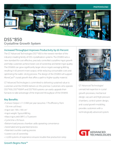 DSS™850 - GT Advanced Technologies