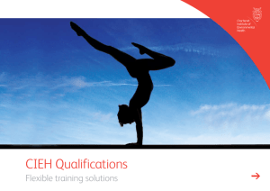 CIEH Qualifications - The Chartered Institute of Environmental Health