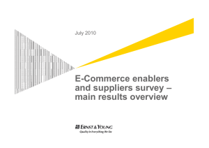 eCommerce Drivers, Enablers - interviews with businesses