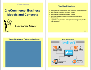 2. eCommerce Business Models and Concepts