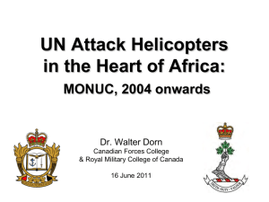 Attack Helicopters in the Heart of Africa: MONUC, 2004 onwards