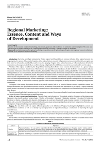 Regional Marketing - About Open Academic Journals Index