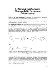 Nitrating Acetanilide: Electrophilic Aromatic Substitution