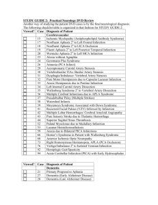 STUDY GUIDE 2: Practical Neurology DVD Review Another way of
