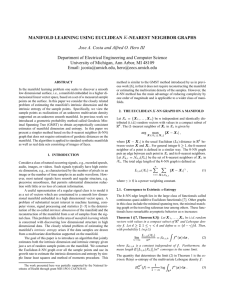 manifold learning using euclidean