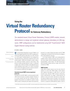 Virtual Router Redundancy