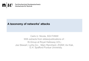 A taxonomy of networks' attacks