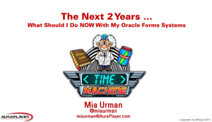 What Does the Future Hold for Your Oracle Forms Systems?