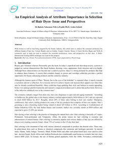 An Empirical Analysis of Attribute Importance in Selection of Hair