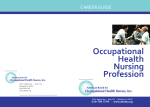 Career Guide - American Board of Occupational Health Nurses