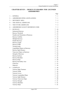 chapter seven — design standards for licensed aerodromes