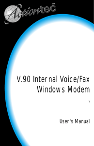 V.90 Internal Voice/Fax Windows Modem