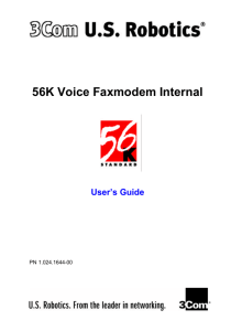 56K Voice Faxmodem Internal