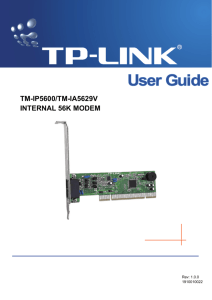 TM-IP5600/TM-IA5629V INTERNAL 56K MODEM - tplink