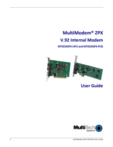MultiModem ZPX V.92 Internal Modem MT9234ZPX