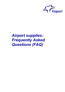 7. What is a known supplier of airport supplies?