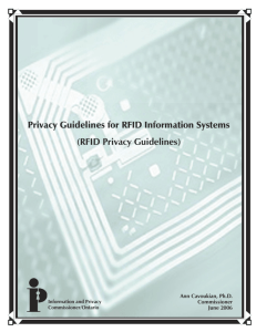 Privacy Guidelines for RFID Information Systems (RFID Privacy