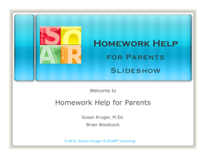 Homework Help for Parents
