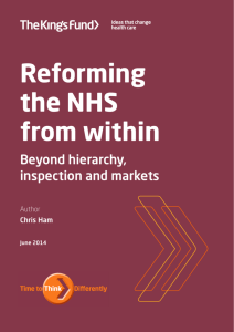 Reforming the NHS from within