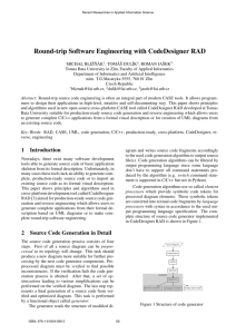 Round-trip Software Engineering with CodeDesigner RAD