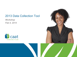 DATA COLLECTION TOOL (DCT) TRAINING