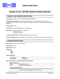Sudan IV (CI 26105) (Solvent Red) Indicator