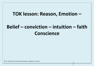 TOK lesson: Reason, Emotion