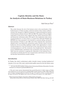An Analysis of State-Business Relations in Turkey