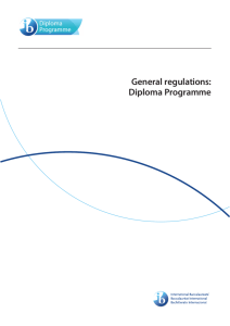 General regulations: Diploma Programme