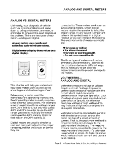 Analog and Digital Meters